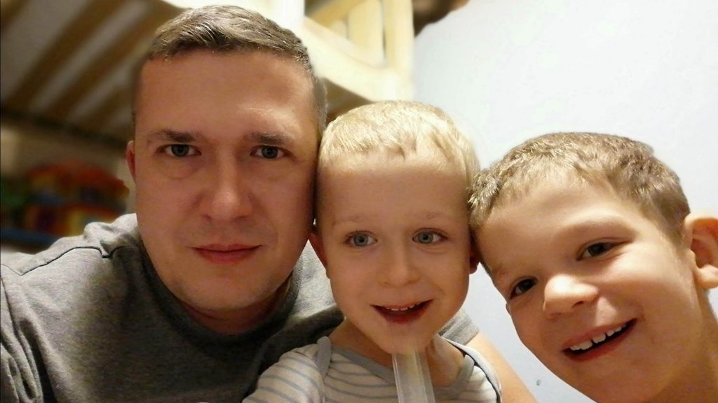 A Father and two boys living with Fragile-X-Syndrome