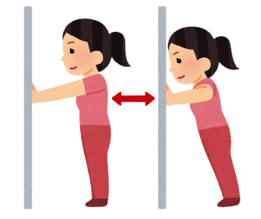 Duvarda press yapan bir kadın karikatürü