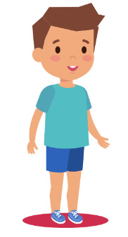 Graphic of a boy
